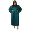 Plus Size Pleated African Dresses for Women Summer Dress