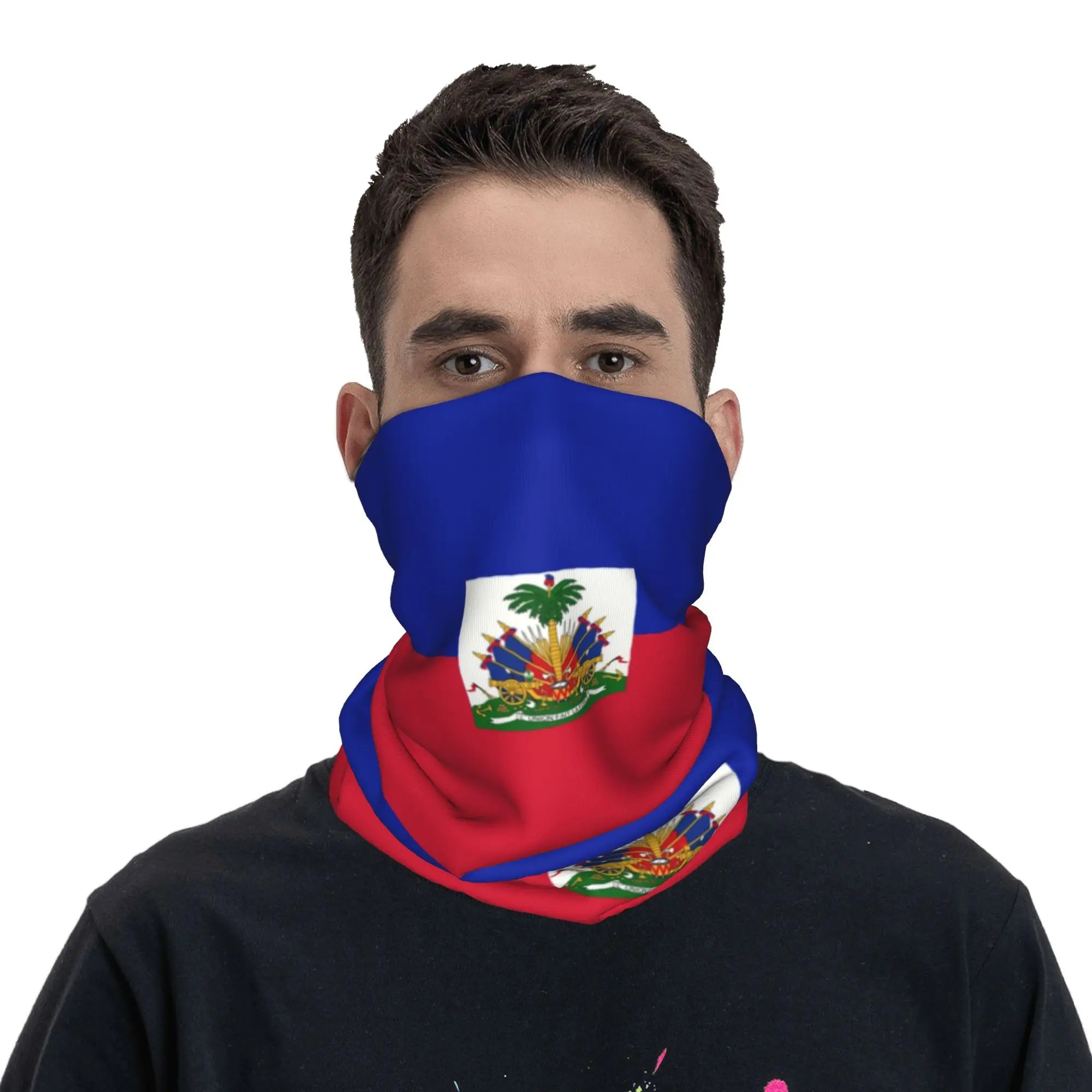 Custom Flag of Haiti Bandana Winter