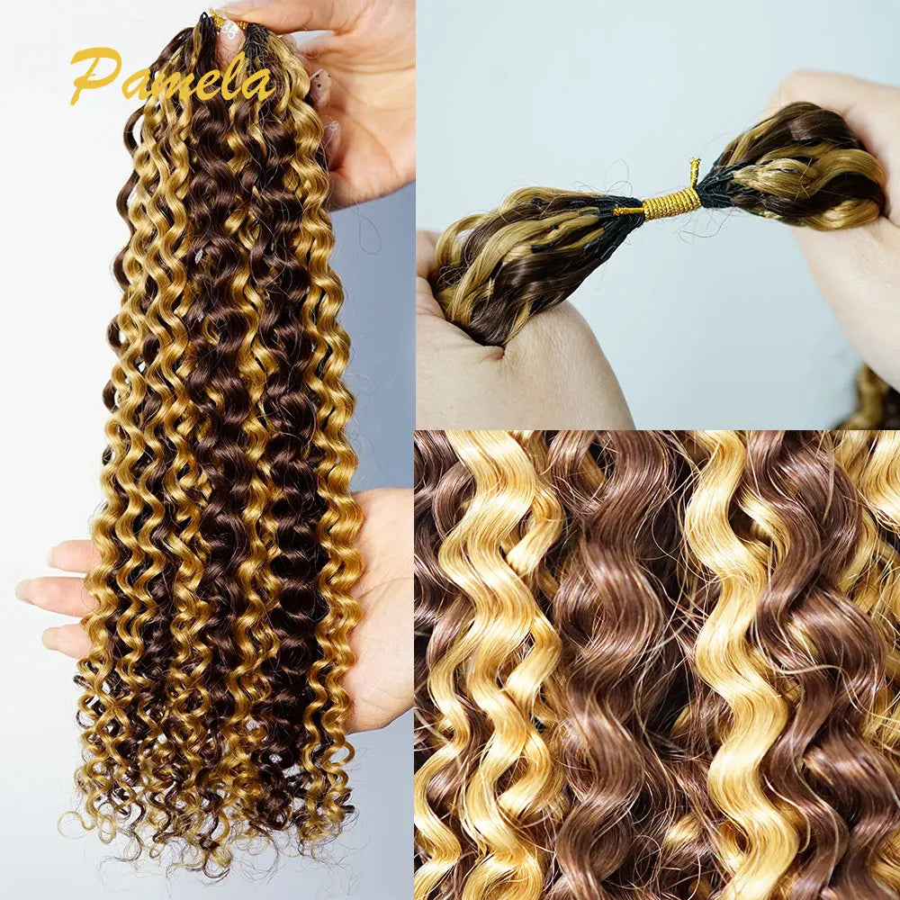 Highlight Colored Feather Crochet Hair 4/27 or Woman