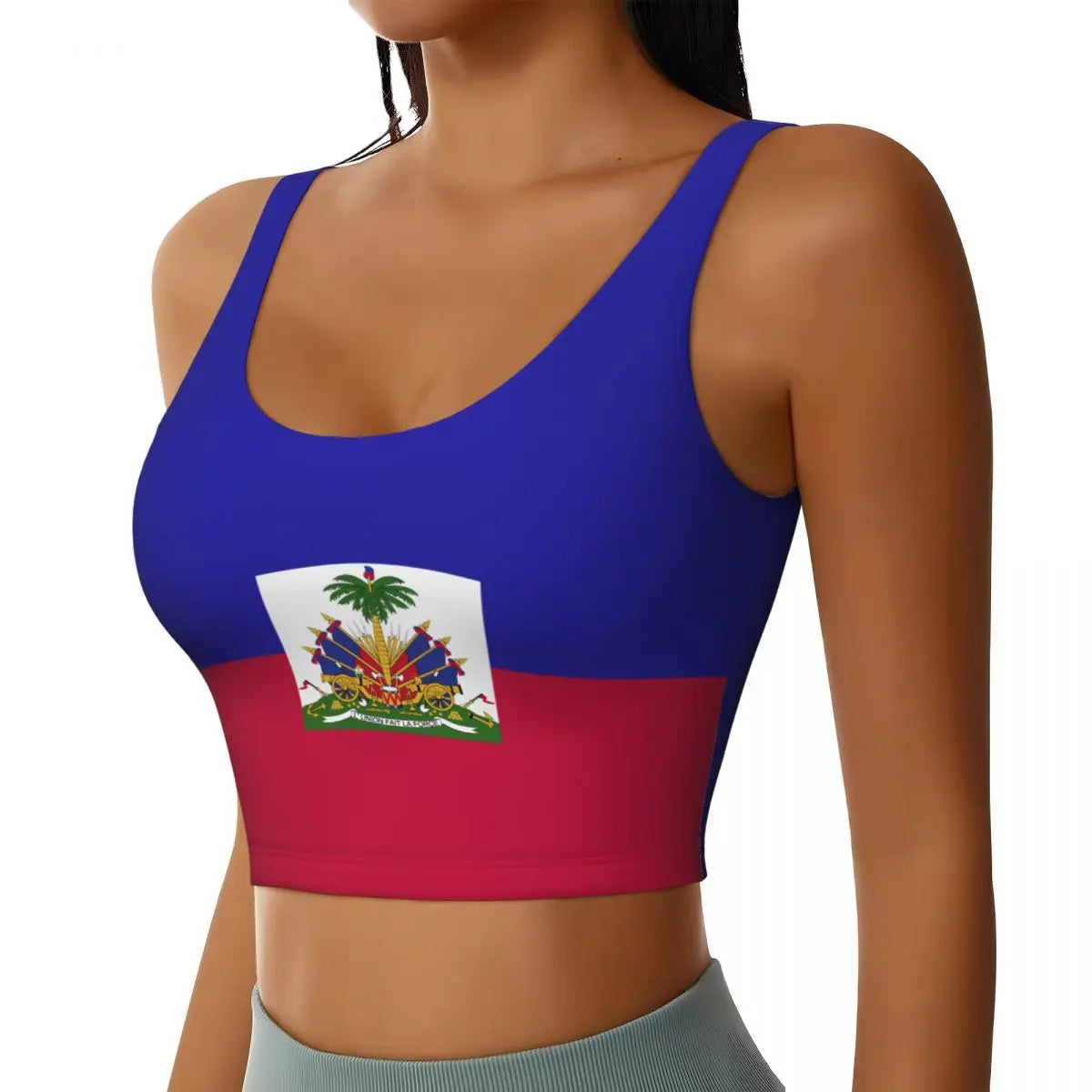 2026 Haiti Flag Print Women Activities Sports