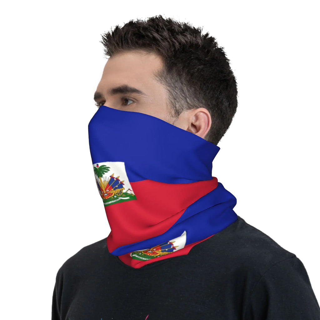 Custom Flag of Haiti Bandana Winter