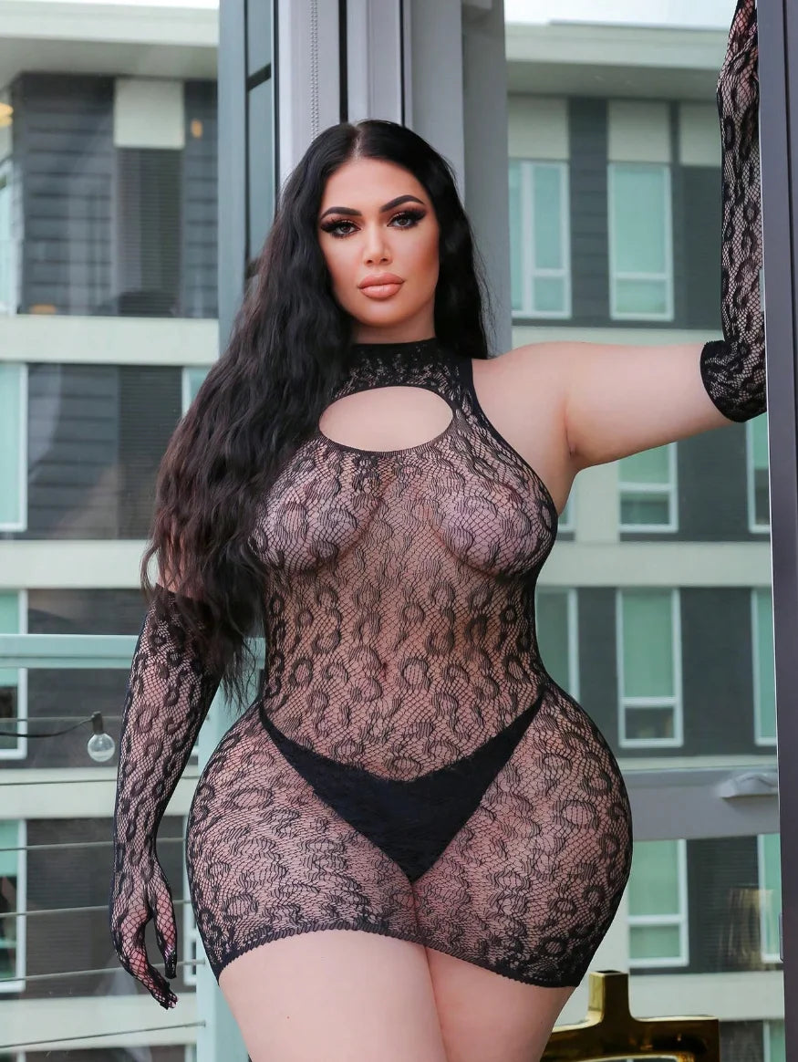Plus Size Sexy Lingerie Women Body Lenceria Erotic Fishnet Sensual