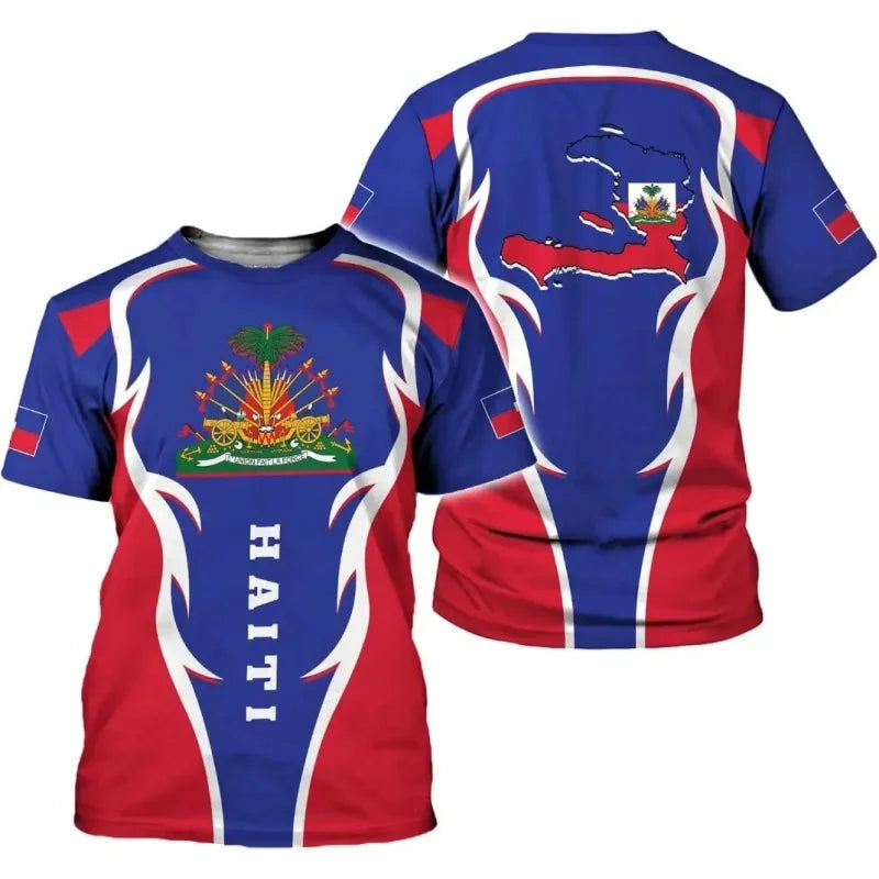 Haiti national emblem pattern 3D The flag of Haiti sport