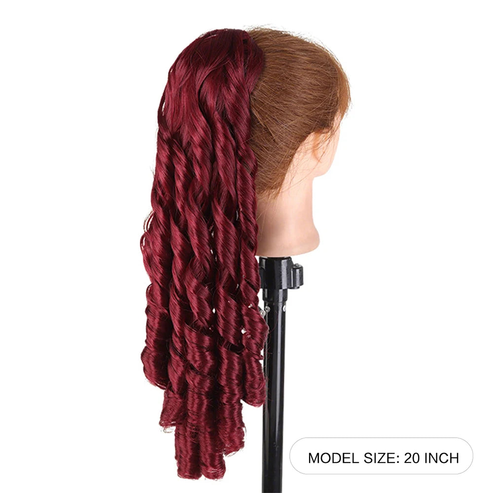 Wavy Hair Ponytail Extensions Wig Synthetic