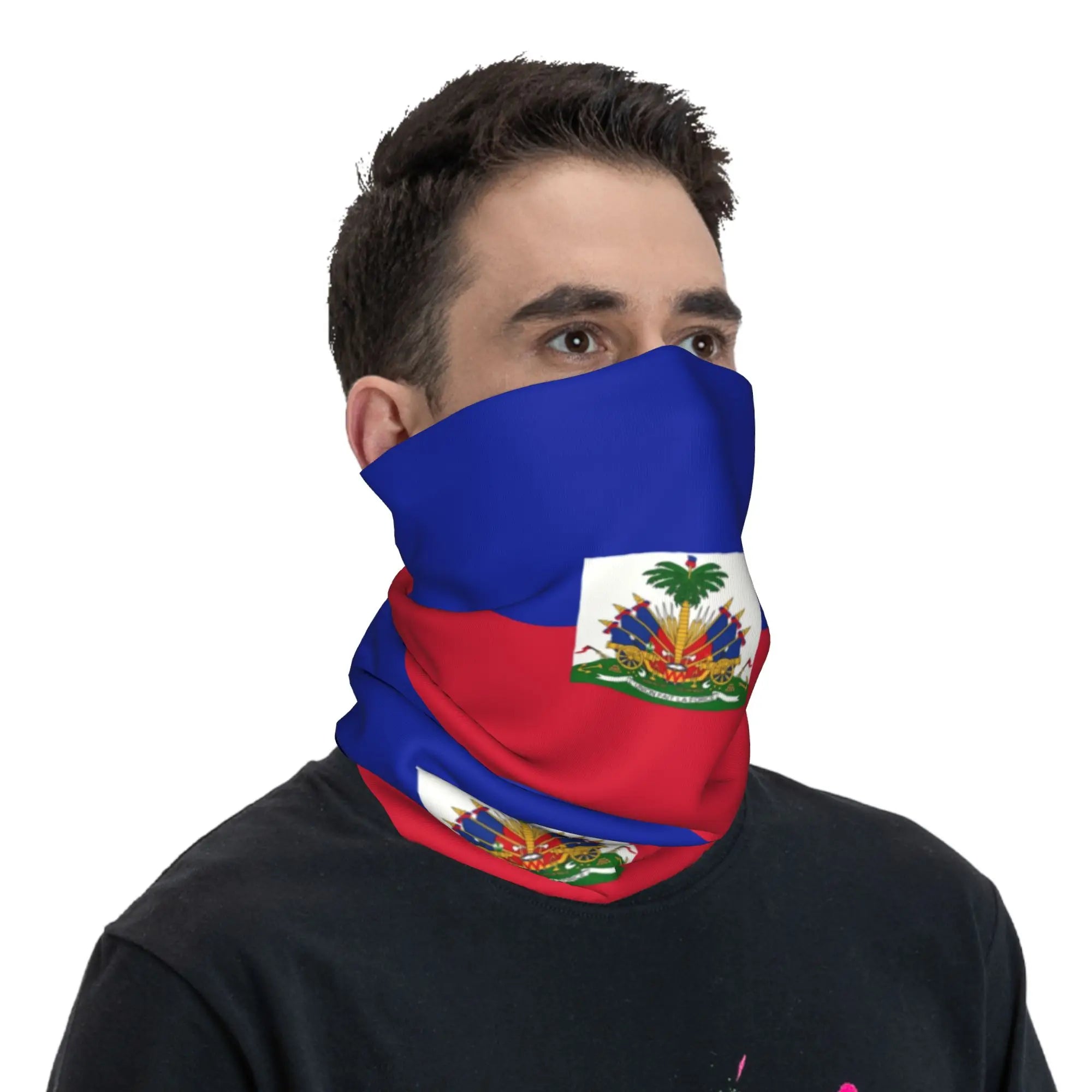 Custom Flag of Haiti Bandana Winter