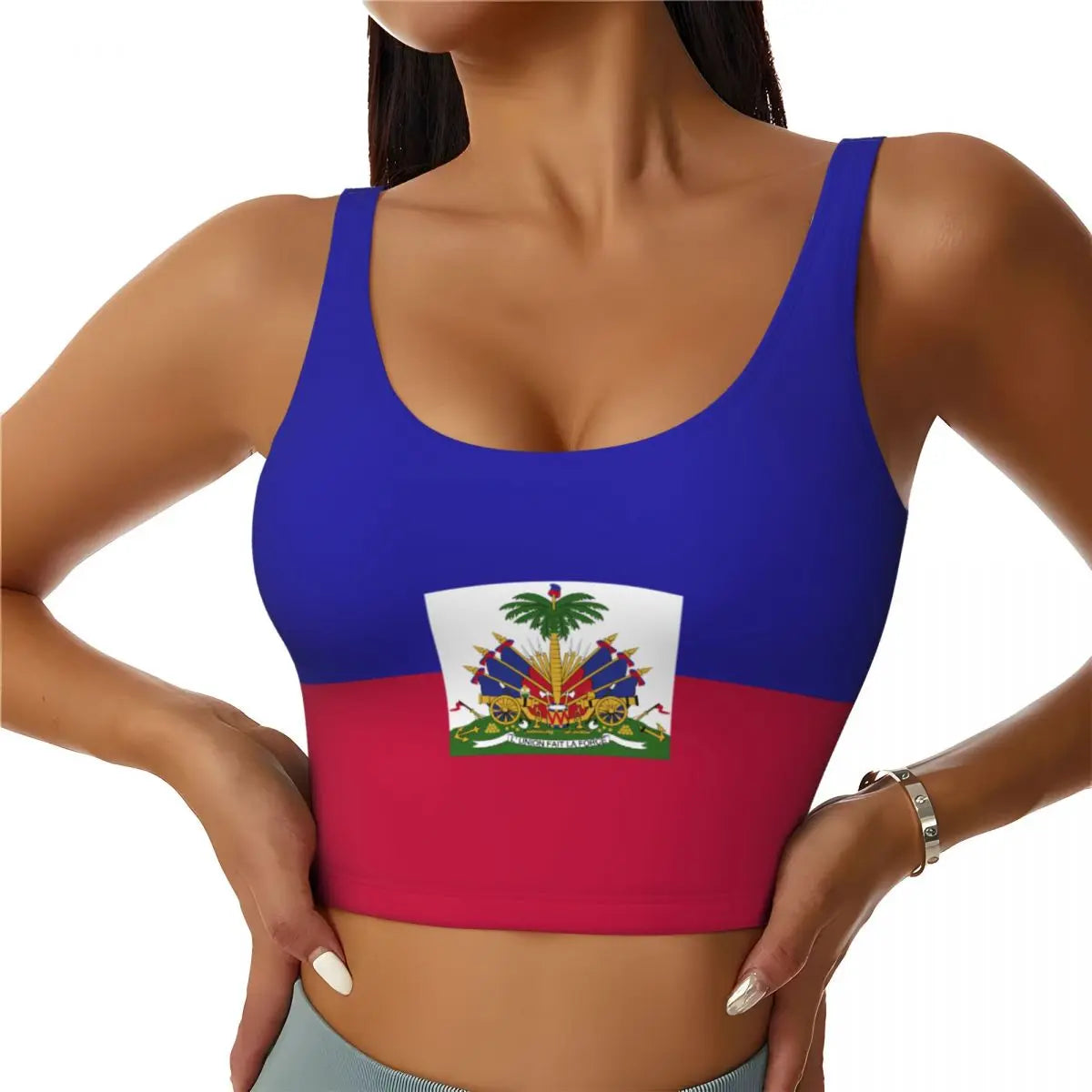 2026 Haiti Flag Print Women Activities Sports