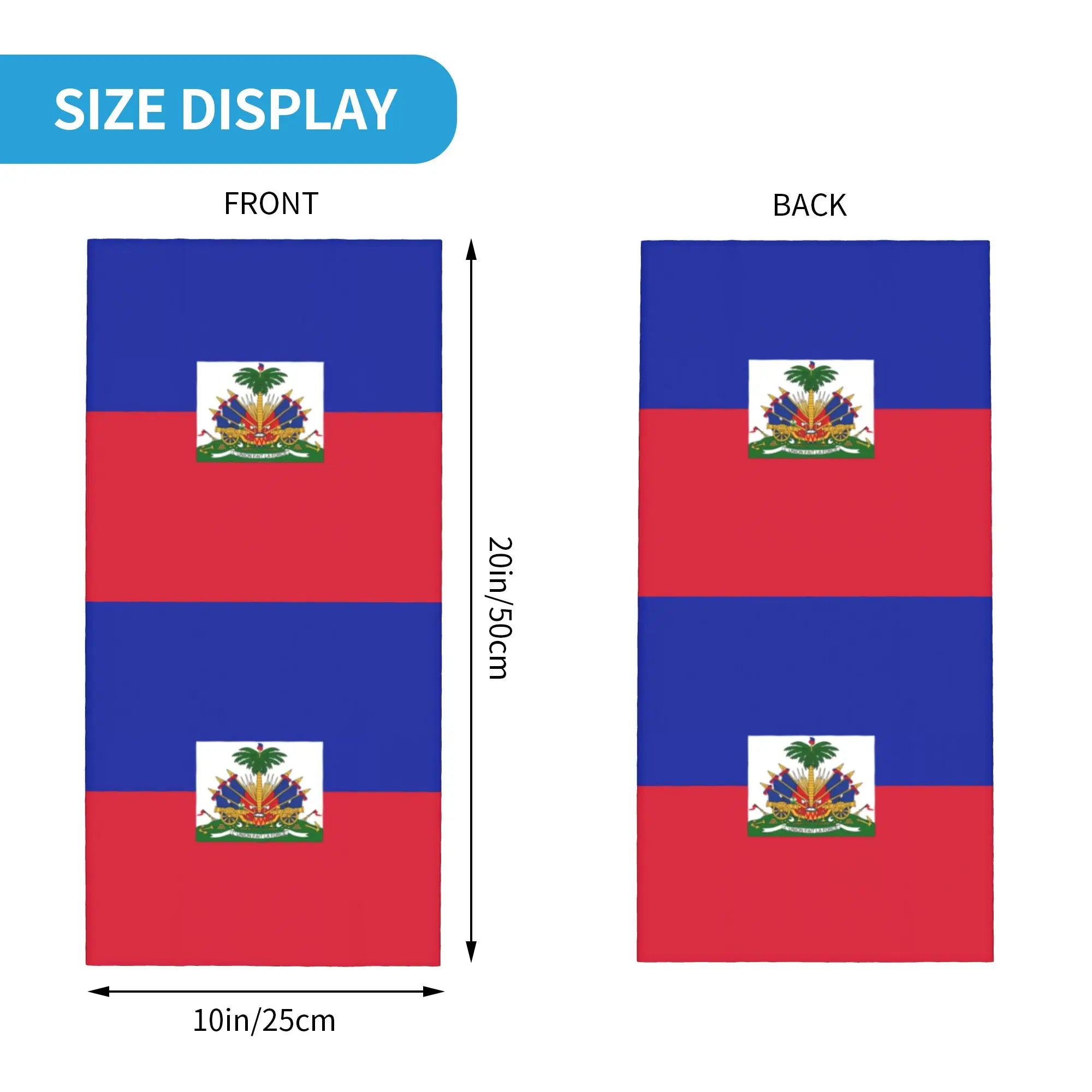Custom Flag of Haiti Bandana Winter