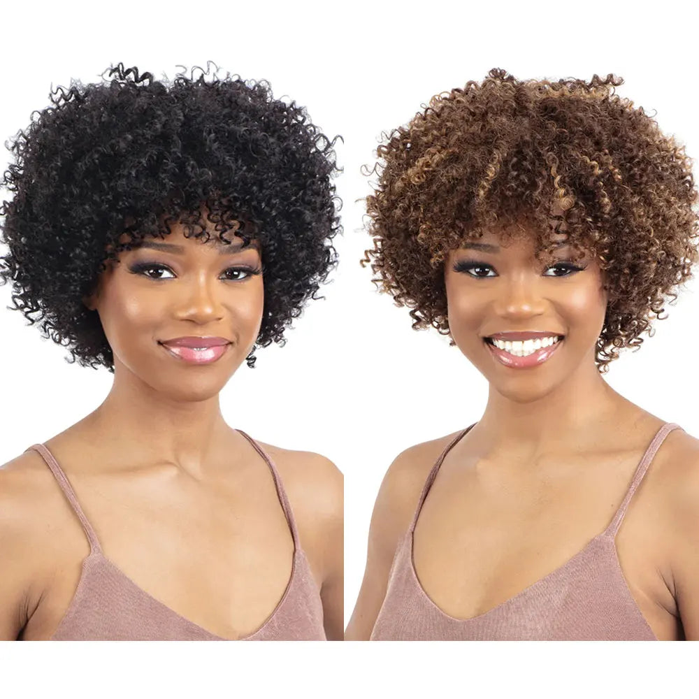 Highlight Afro Kinky Curly Human Hair Wigs