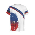 Haitian Flag T-shirt Men 3D Print Haiti Emblem Symbol Vintage T Shirts