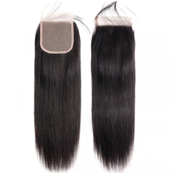4x4 5x5 6x6 Lace Closure Straight Human Hair  Transparent